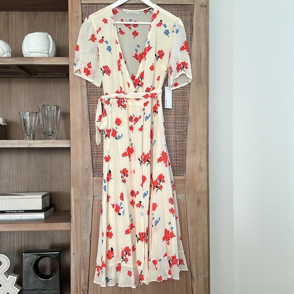 NWT Reformation Napa Wrap Dress size Small - Picture 11 of 13